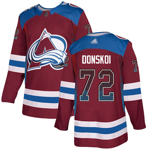 Adidas Colorado Avalanche Men #72 Joonas Donskoi Burgundy Home Authentic Drift Fashion Stitched NHL Jersey